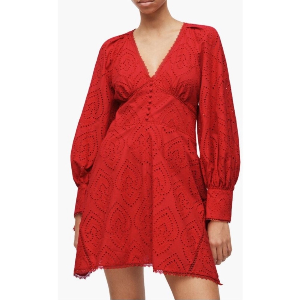 All Saints Irina Broderie Dress